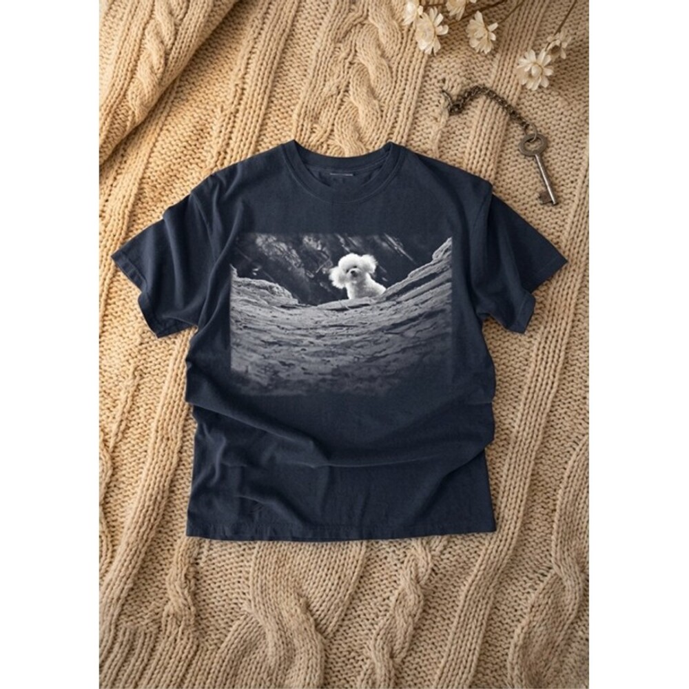 Vintage Puppy Graphic Tee Y2K Aesthetic Dog Shirt Cute Pet Streetwear